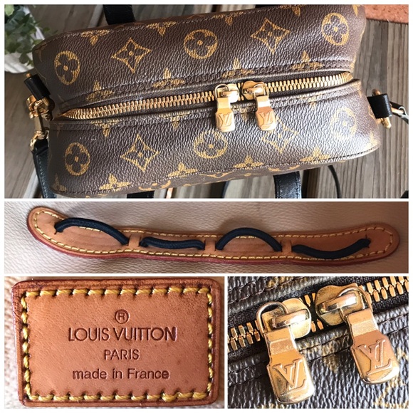 Louis Vuitton Monogram Satchel with Black and Gold Accents - Picture 4 of 8
